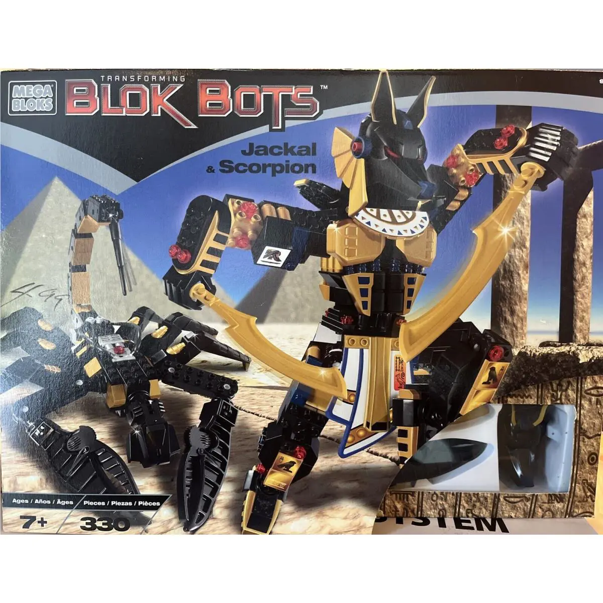 Mega Bloks 9352- Transforming Blok Bots Scorpion and Jackal