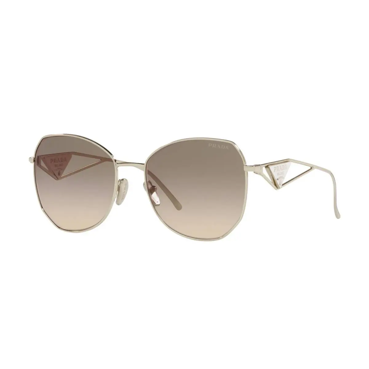 Prada PR 57YS Light Gold/light Brown Grey Shaded ZVN-3D0 Sunglasses