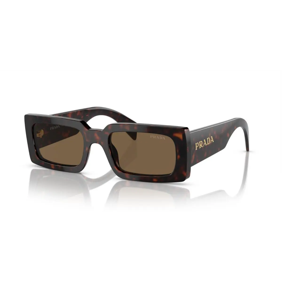 Prada PR A07S Tortoise/dark Brown Polarized 16N-5Y1 Sunglasses