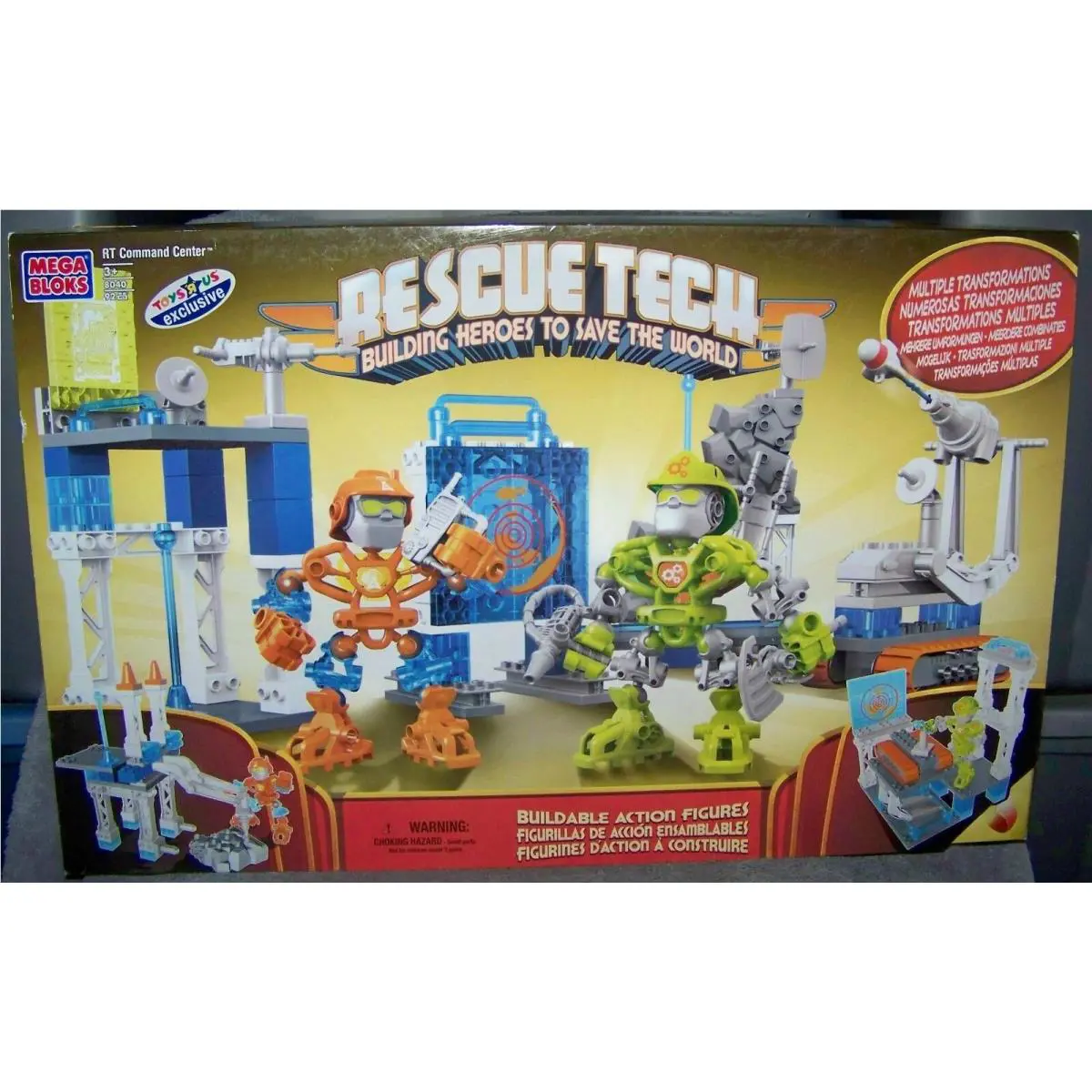 Mega Bloks Rescue Tech RT Command Center Set 8040