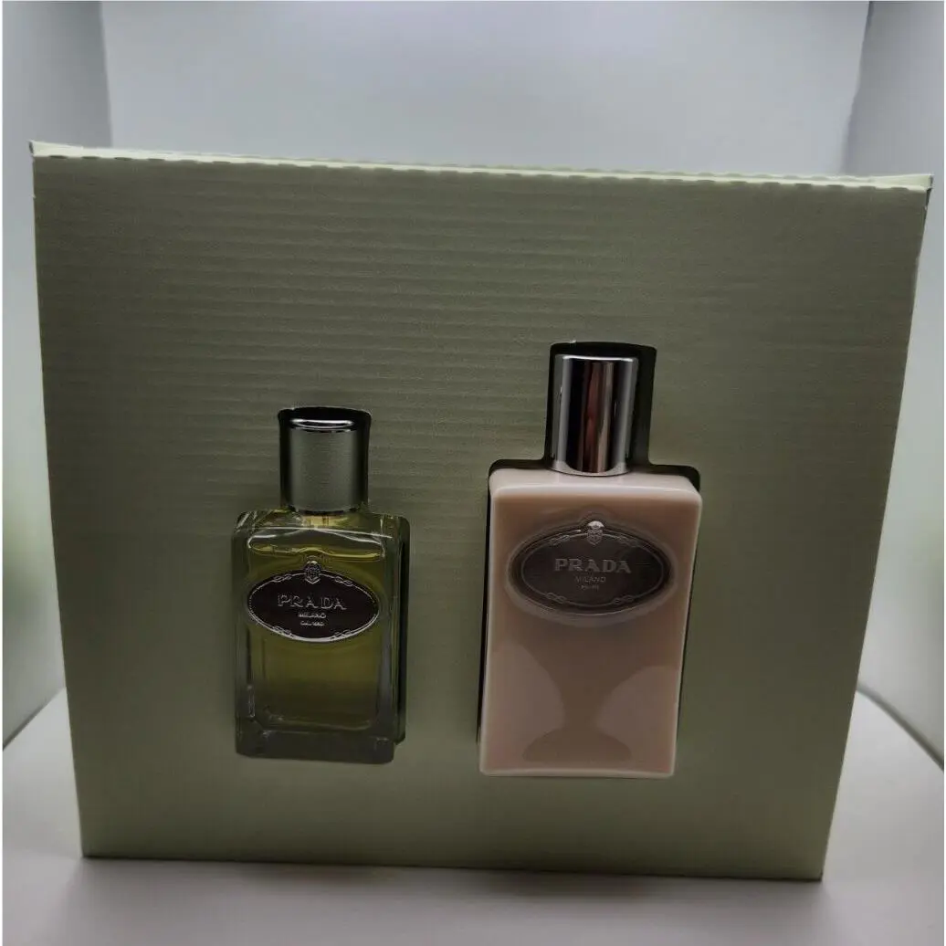 Prada Milano Infusion D`iris Perfume Gift Set: 1oz Edp Spray 3.4oz Body Lotion