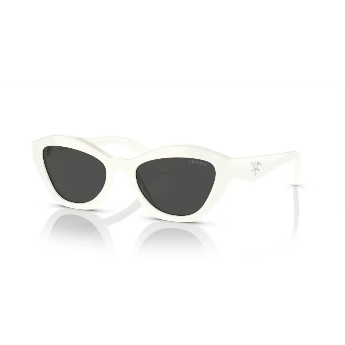 Prada PR A02S White/dark Grey 17K-08Z Sunglasses