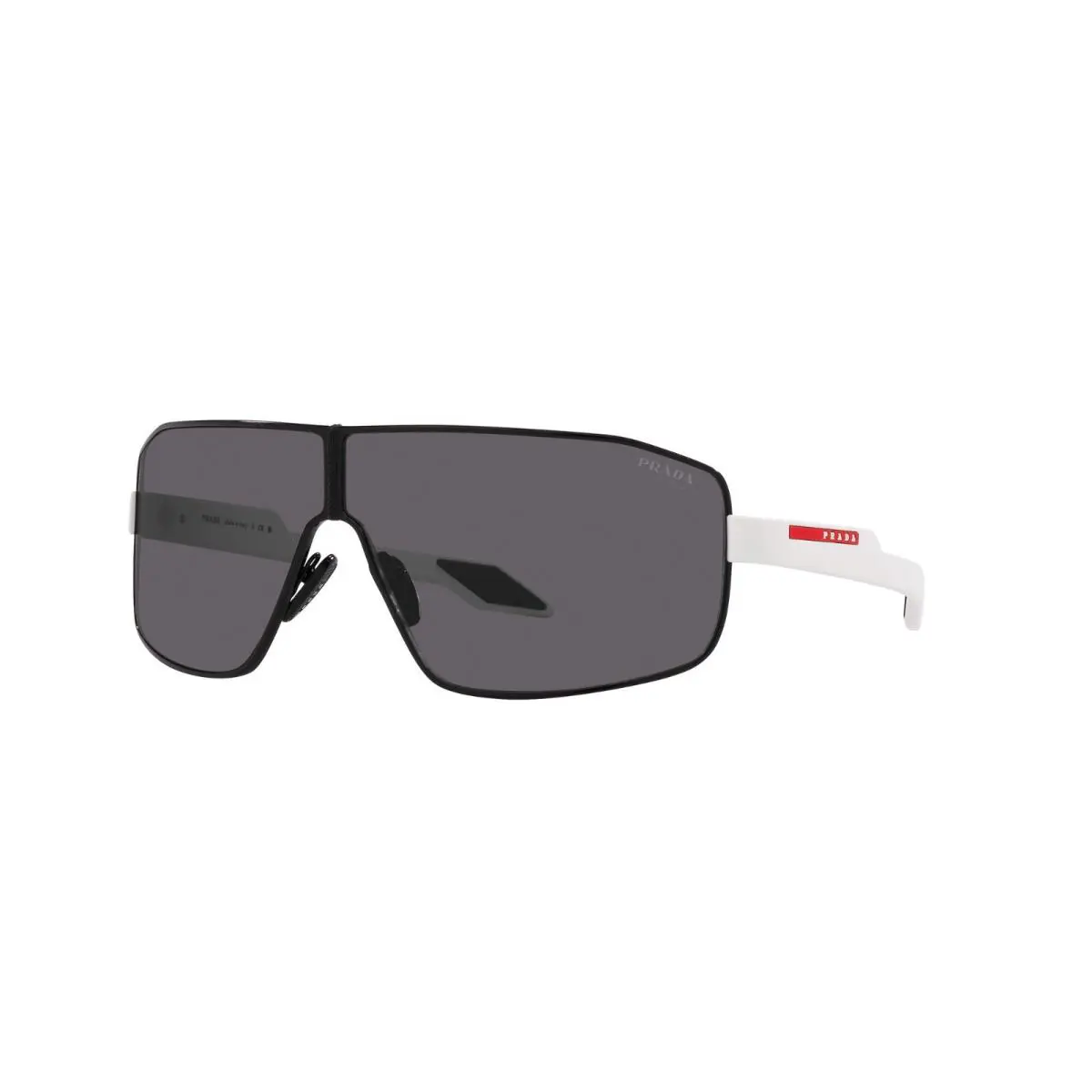 Prada Linea Rossa PS 54YS Black and White/grey 1AB-01V Sunglasses - Frame: Black And White, Lens: Grey