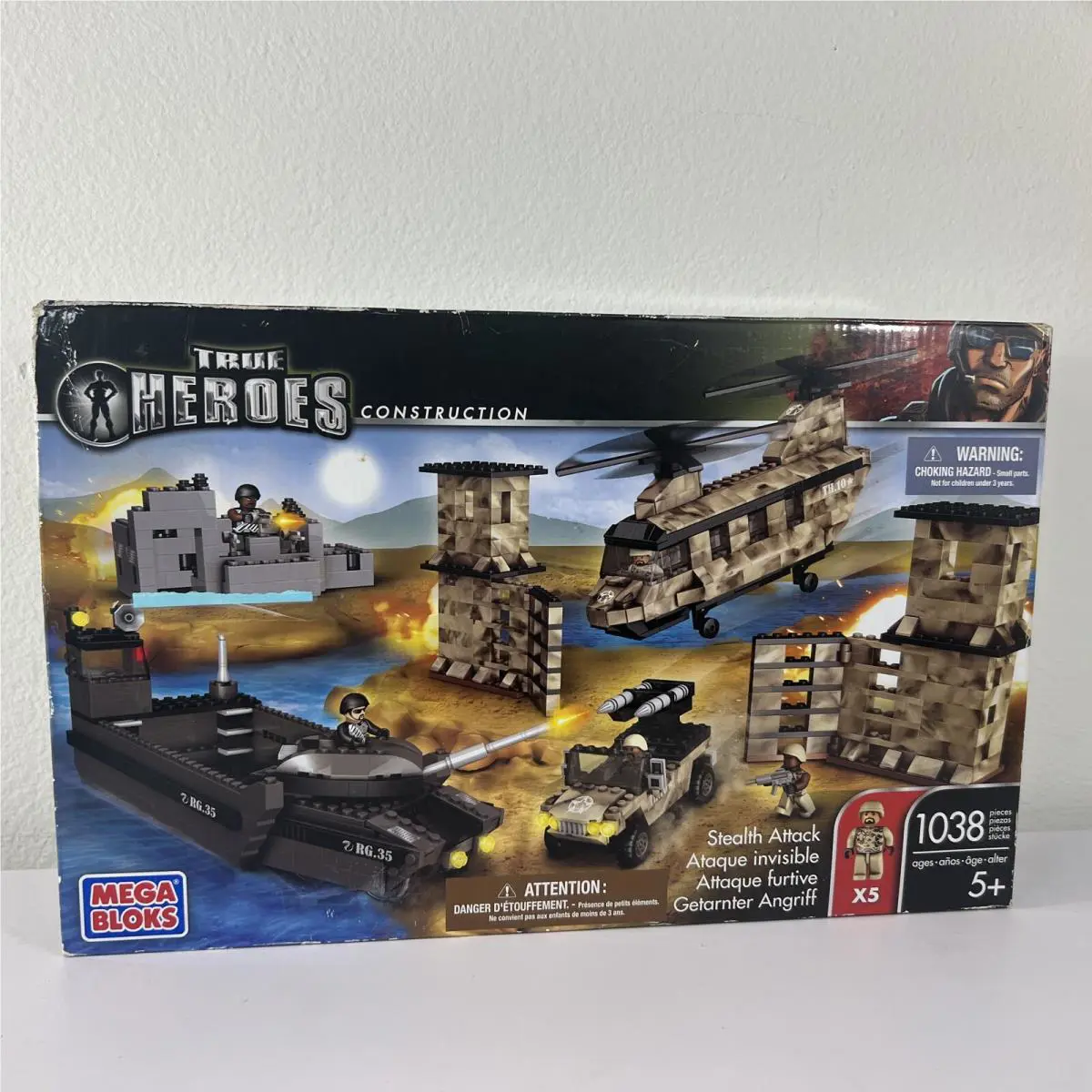 Mega Bloks True Heroes Construction Stealth Attack Building Set