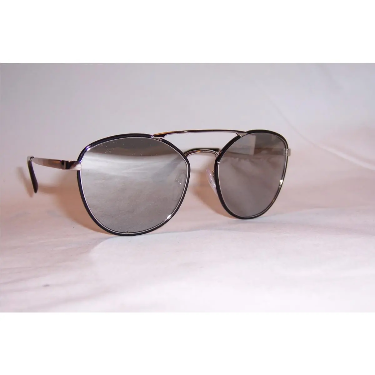 Prada Sunglasses Spr 63TS 1AB2B0 Black/silver Mirror 63
