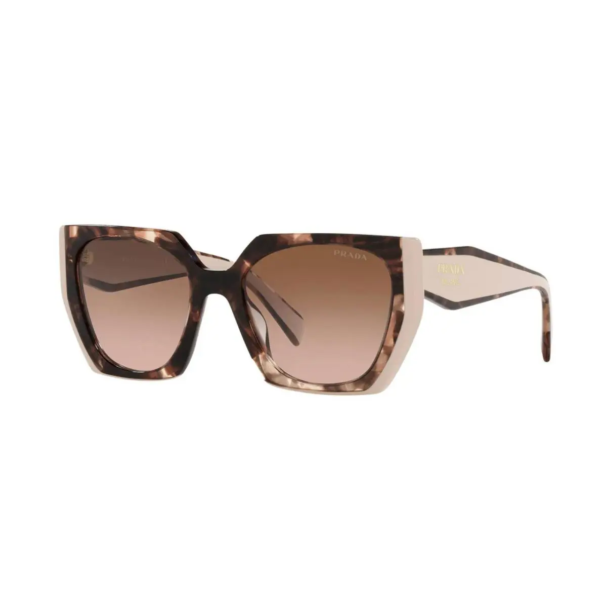 Prada Monochrome PR 15WS Havana Pink/brown Pink Shaded 01R-0A6 Sunglasses