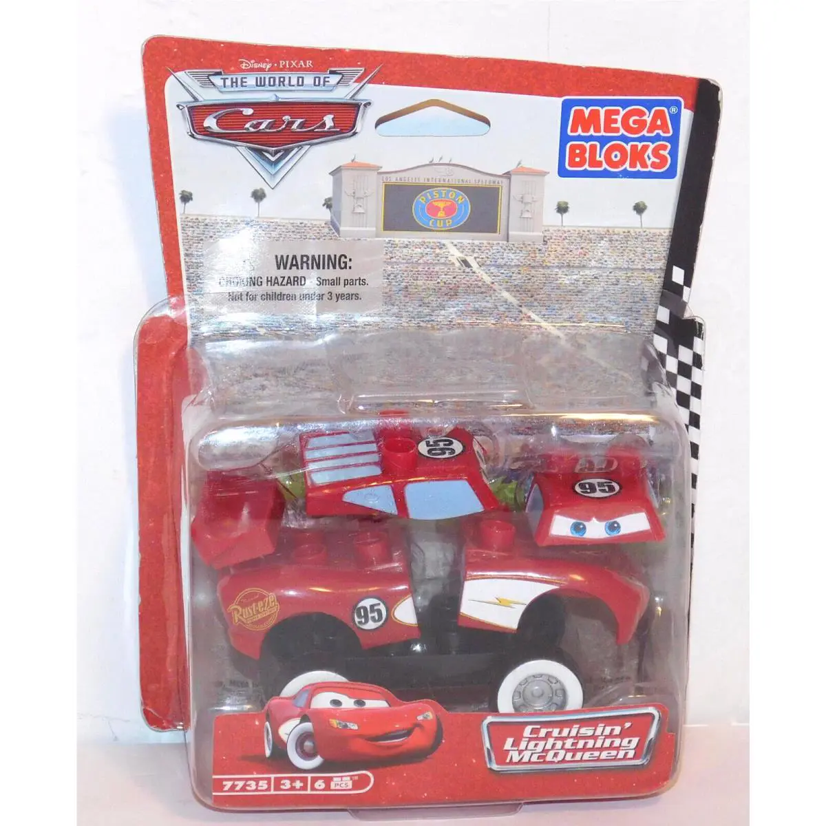 Mega Blocks Bloks Disney Pixar Cars 7735 Cruisin Lightning Mcqueen
