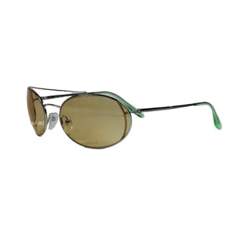 PR 66VS-1BC456 Silver / Orange Sunglasses by Prada