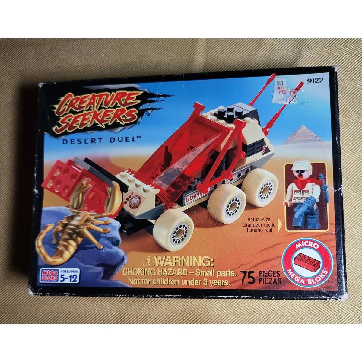 Micro Mega Bloks Creature Seekers Desert Duel 9122 Vintage 1998 Nip Seal