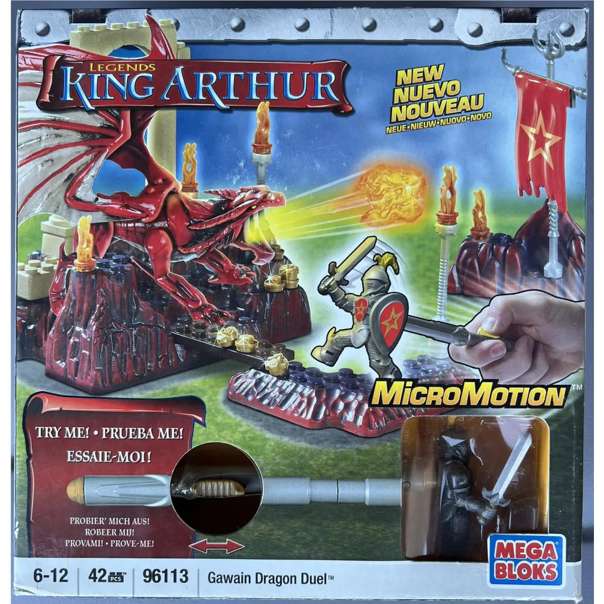 Mega Bloks King Arthur Gawain Dragon Duel Set 96113