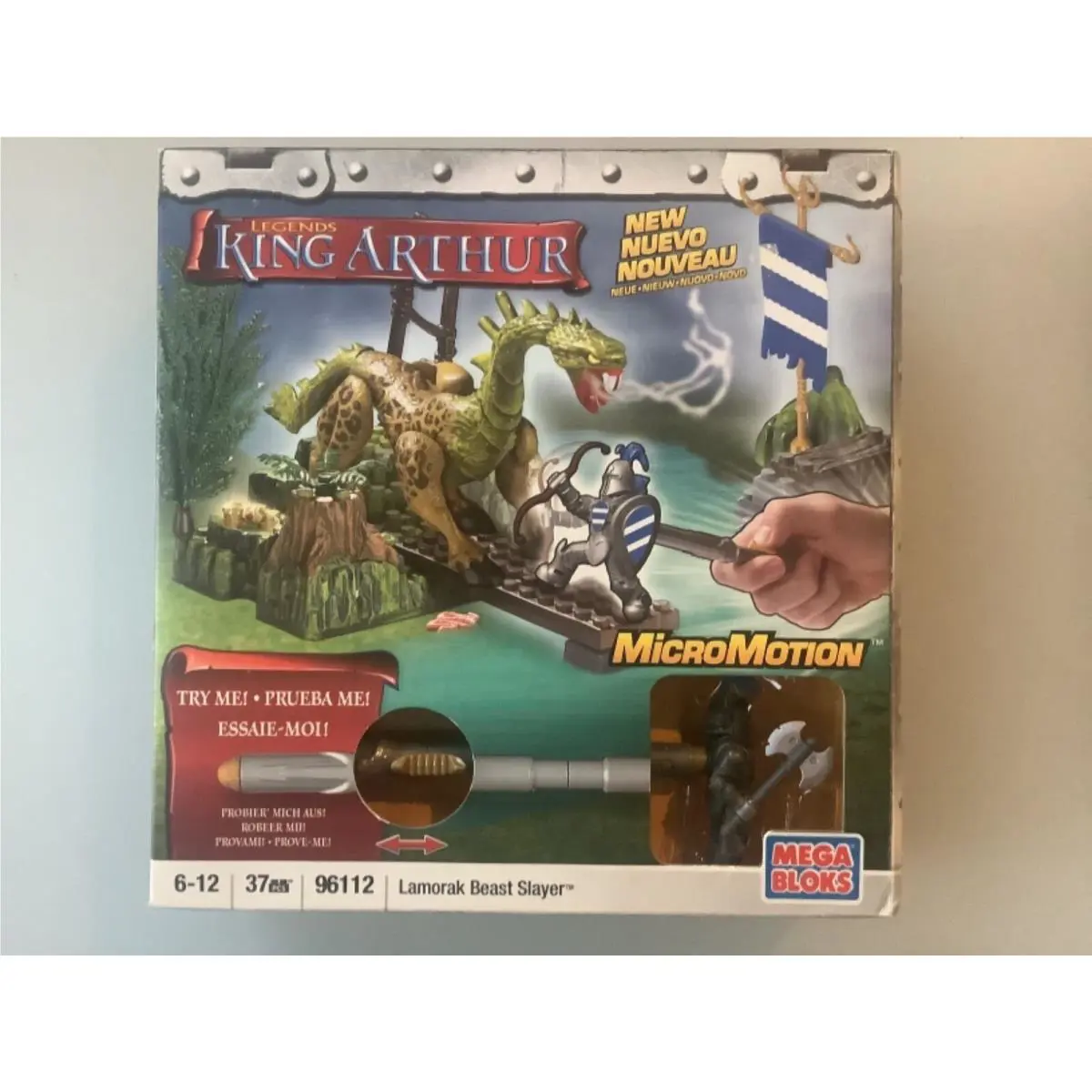 Mega Bloks 96112 Retired Set Legends King Arthur Lamorak Beast Slayer