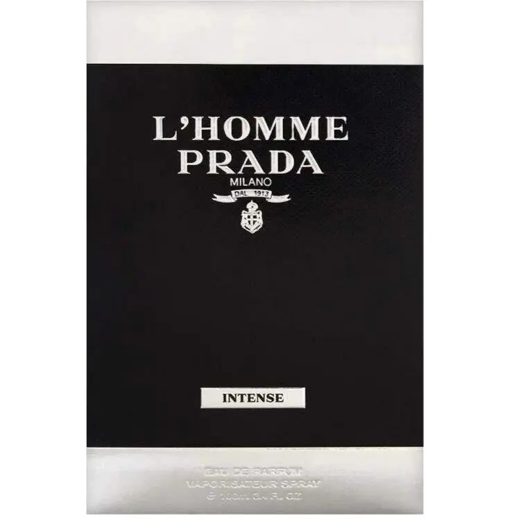 L`homme Intense Eau DE Parfum Spray For Men 3.3 Oz / 100 ml by Prada