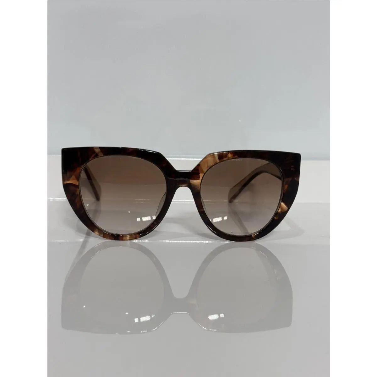 Prada SPR14W-F 01R-0A6 Caramel Tortoise Woman s Acetate Sunglasses 53mm