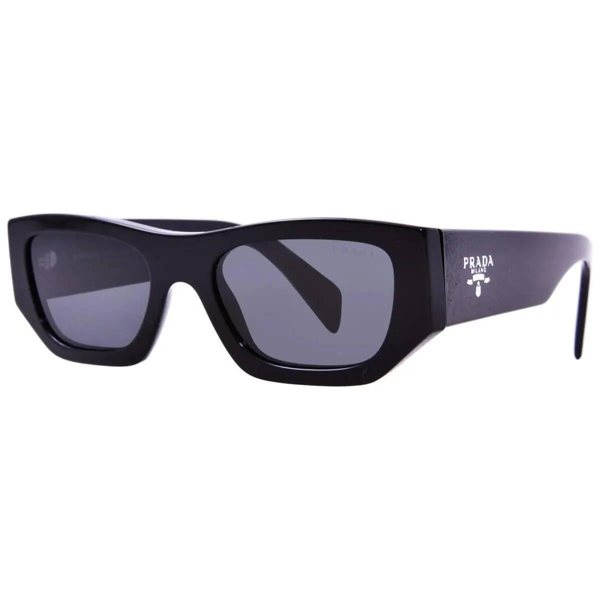 Prada Sunglasses PRA01S 16K08Z 53mm Black / Dark Grey Lens