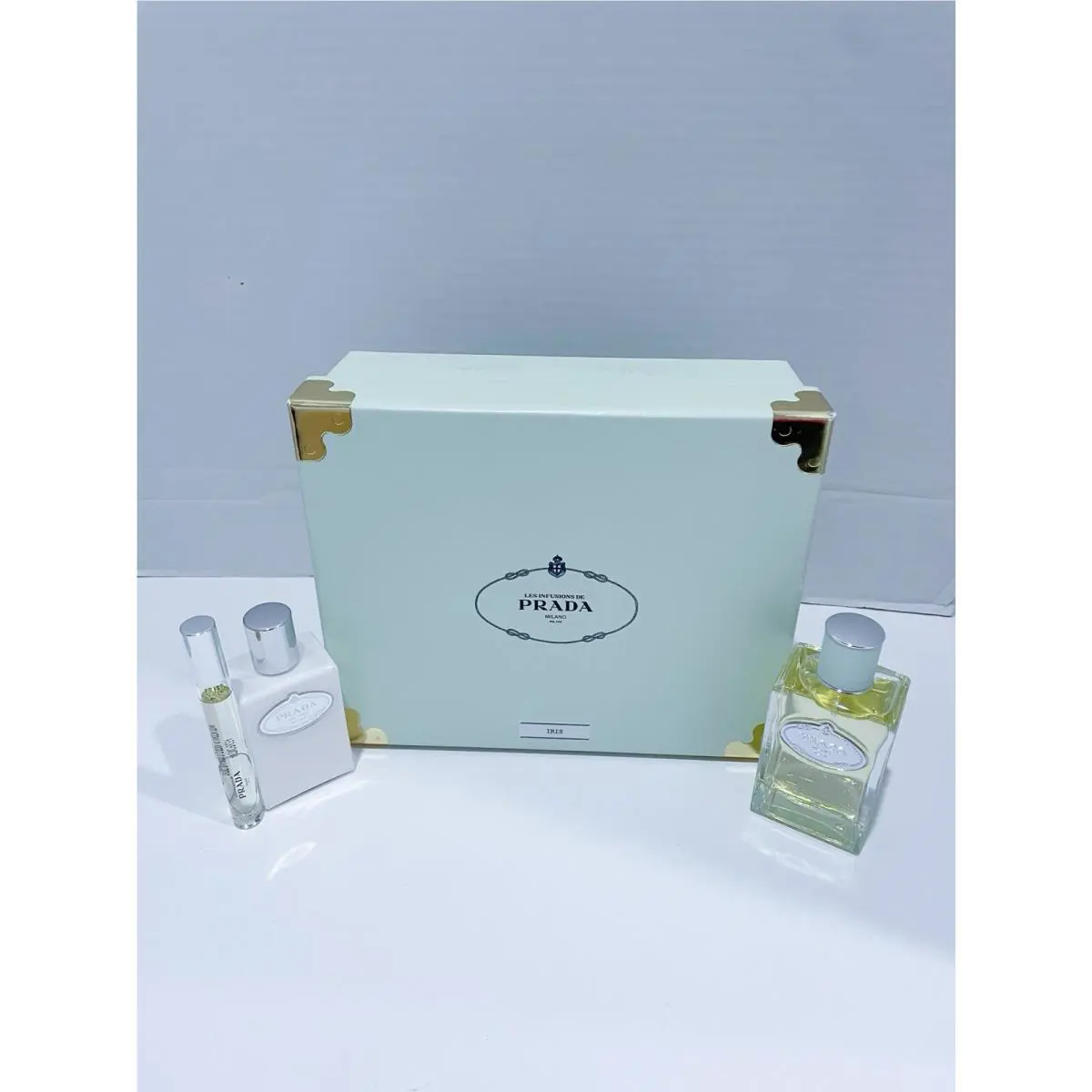 Prada Les Infusions De Iris 3PC Set 3.4oz/100ml Edp Spray For Women