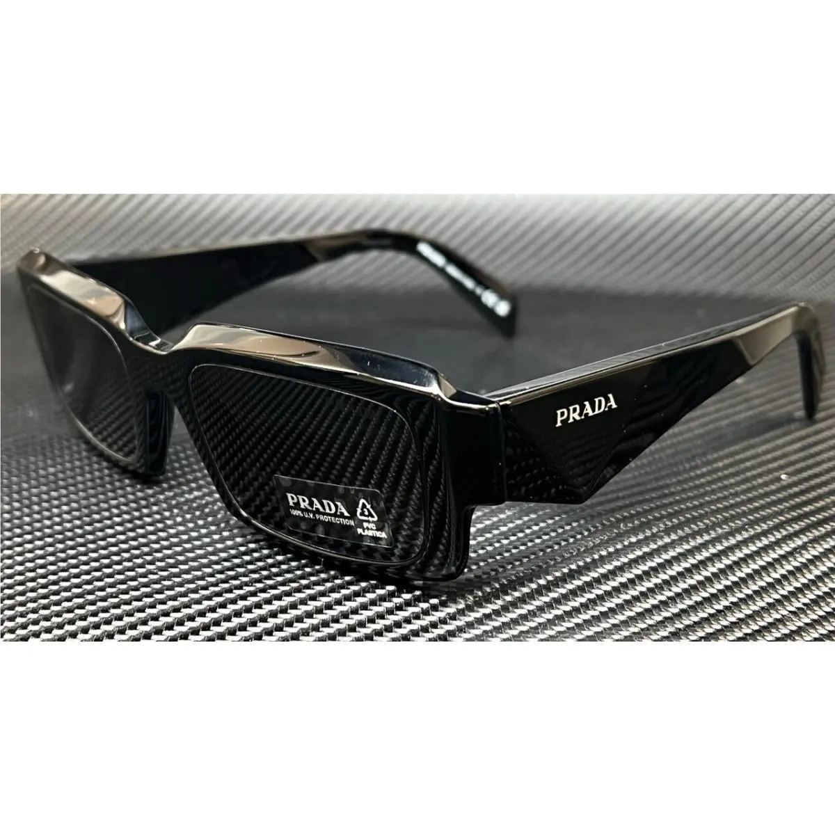 Prada Women Sunglasses PR 27ZS 16K08Z 54mm Black w/ Dark Grey Lens