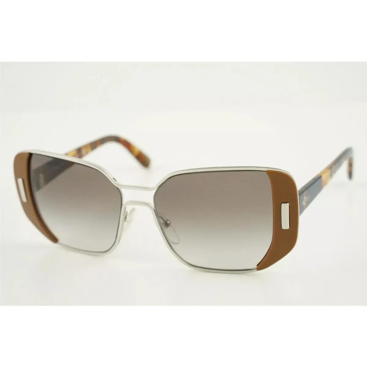 Prada Sunglasses - Spr 59S USA-5D1 - Silver Brown / Grey Lens 54-16-135