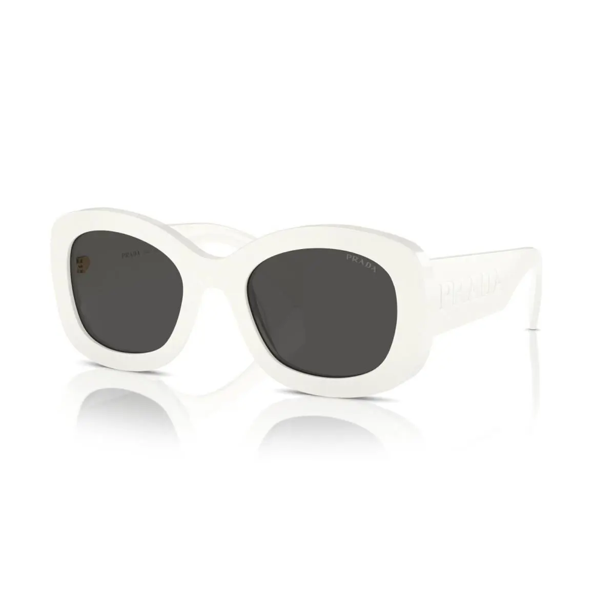 Prada PR A13S Talc White/dark Grey 1425S0 Sunglasses