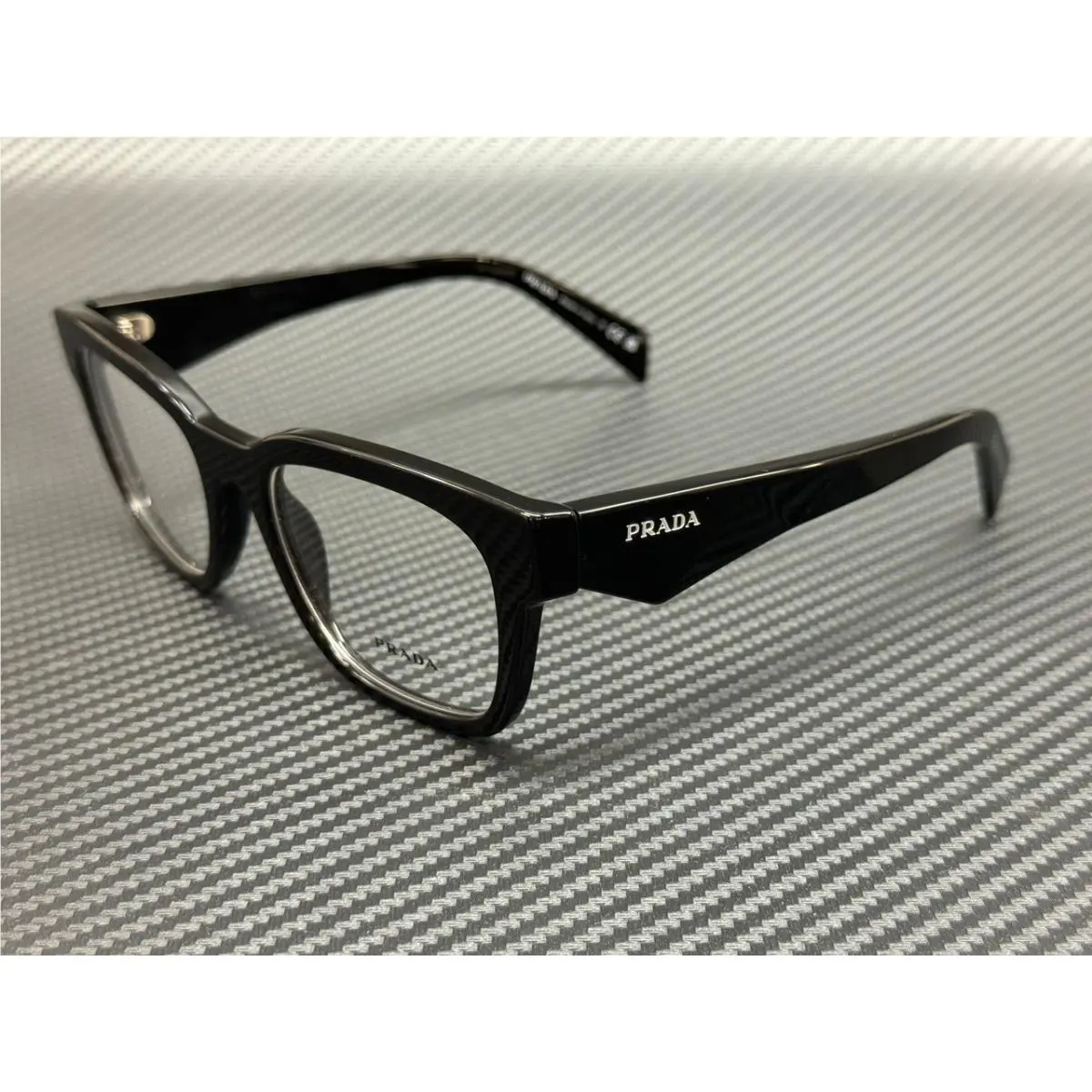 Prada PR A10V 16K1O1 Black Men`s 53 mm Eyeglasses