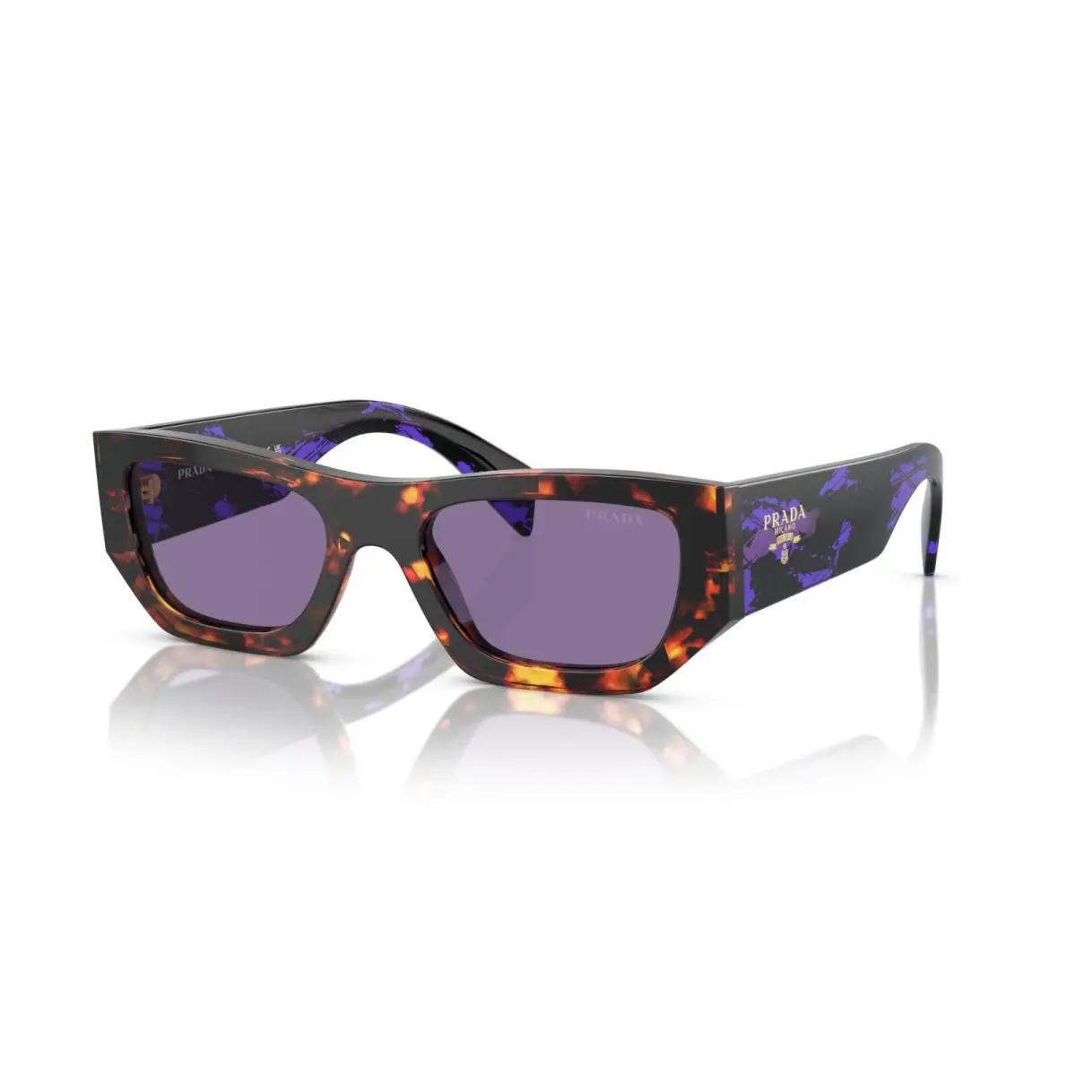 Prada PR A01S Havana/violet 14O-50B Sunglasses