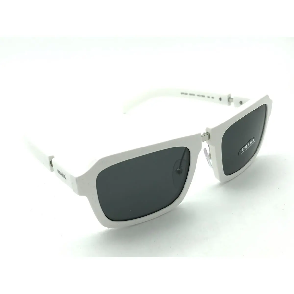Prada Spr 09X 4AO-5S0 Men`s White Square Sunglasses 53-21 145 Italy