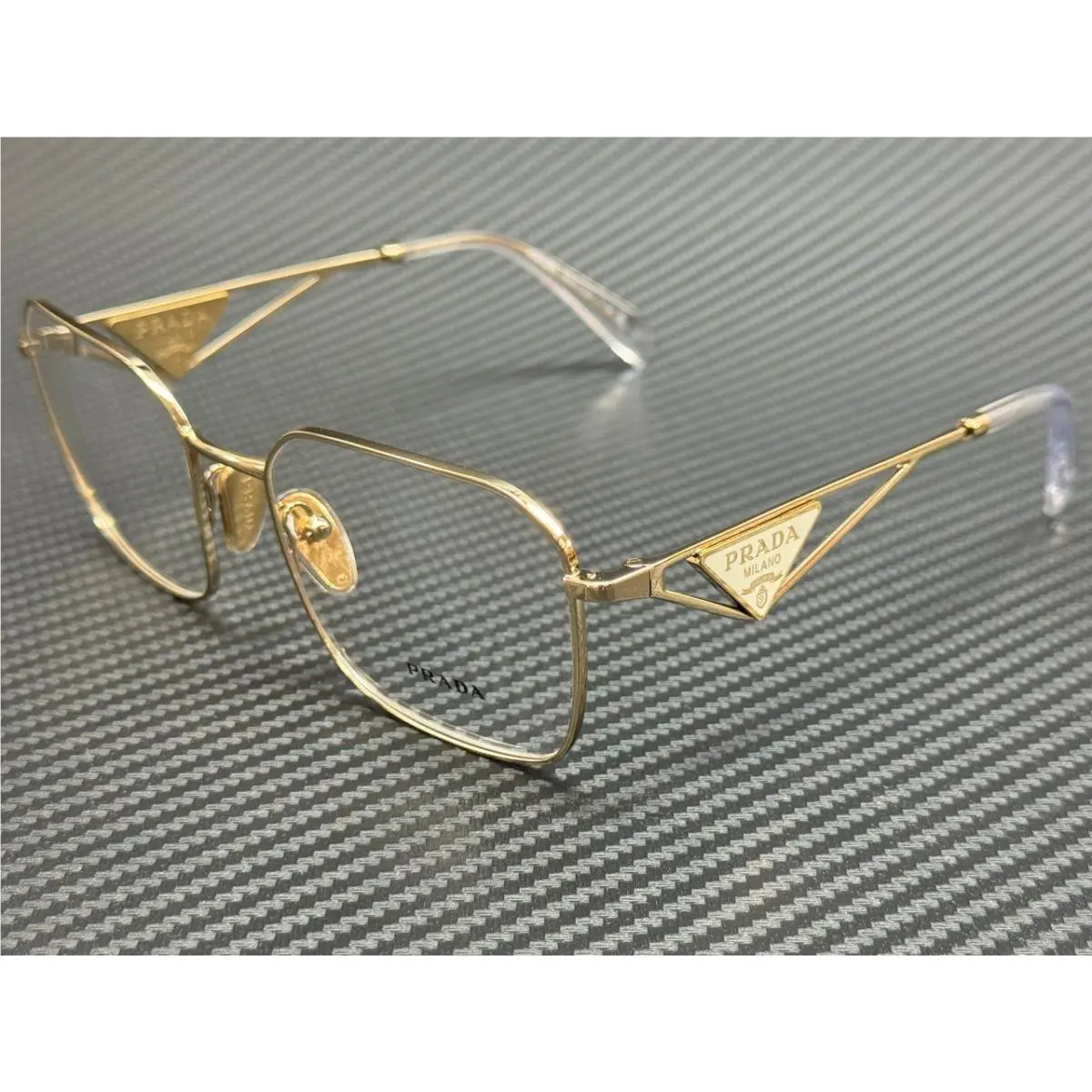 Prada PR A51V ZVN1O1 Pale Gold Women`s 55 mm Eyeglasses