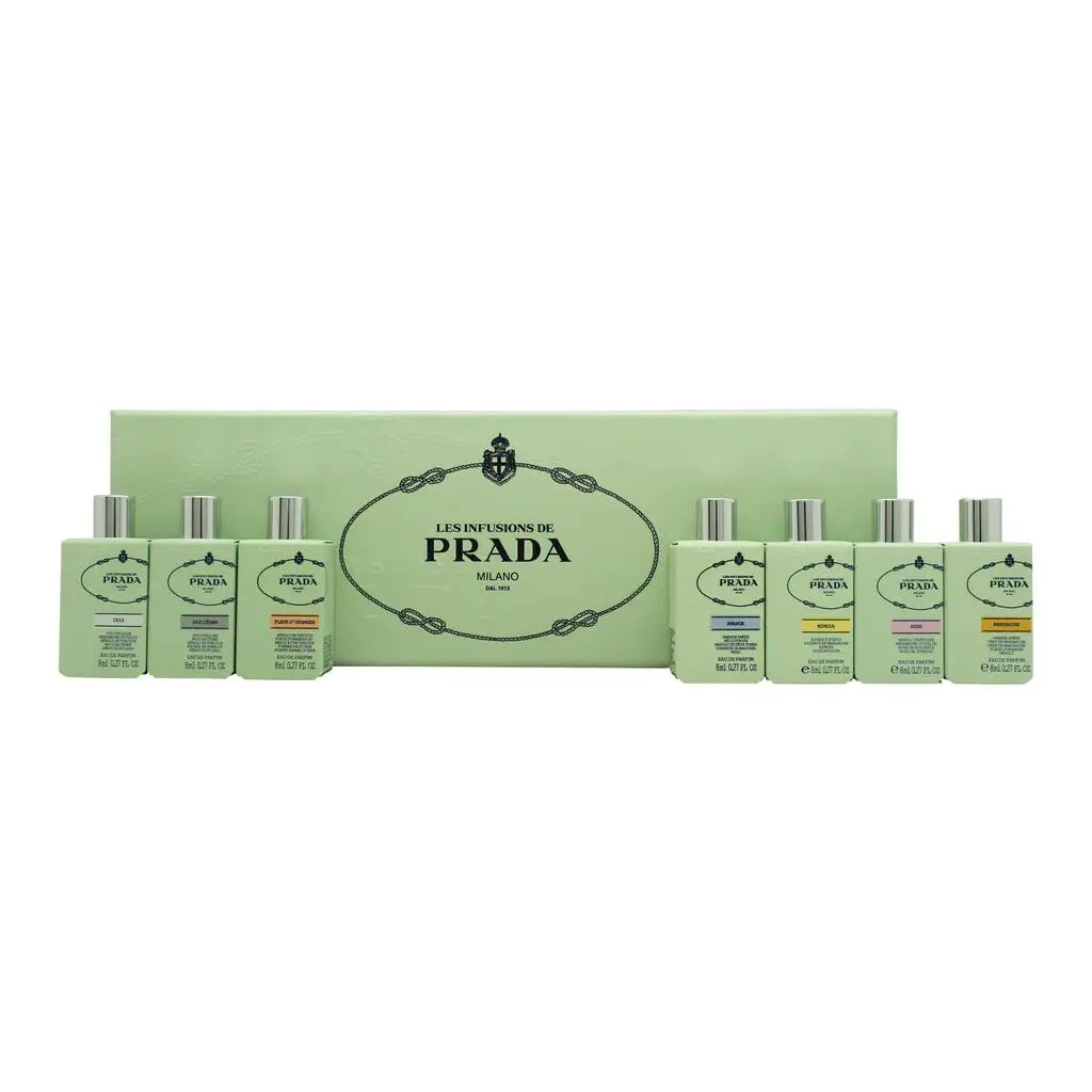 Prada Les Infusions Set 7 Pcs Edp x 8ml/0.27floz For Women