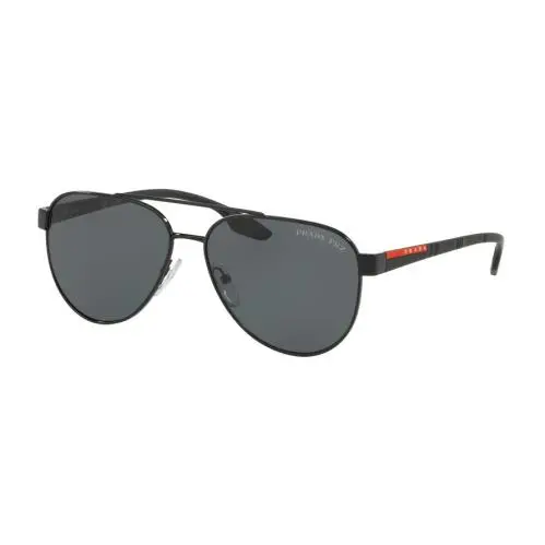 Linea Rossa Stubb Sps 54T Black/grey Polarized 1AB-5Z1 Sunglasses by Prada
