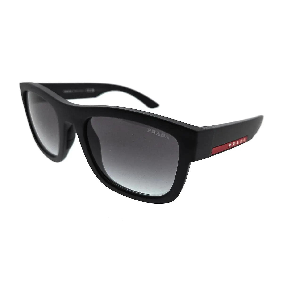 Prada Linea Rossa 0PS 01ZSF 1BO09U Matte Black Square Sunglasses
