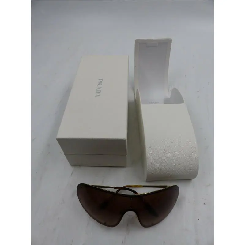 Prada Catwlak Sheild Sunglasses PR 73VS ZVN6S1 Brown Gradient Lense