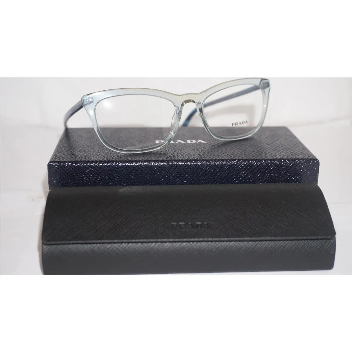 Prada Journal Eyeglasses Blue Transparent PR 10VV 3251O1 54 18 145