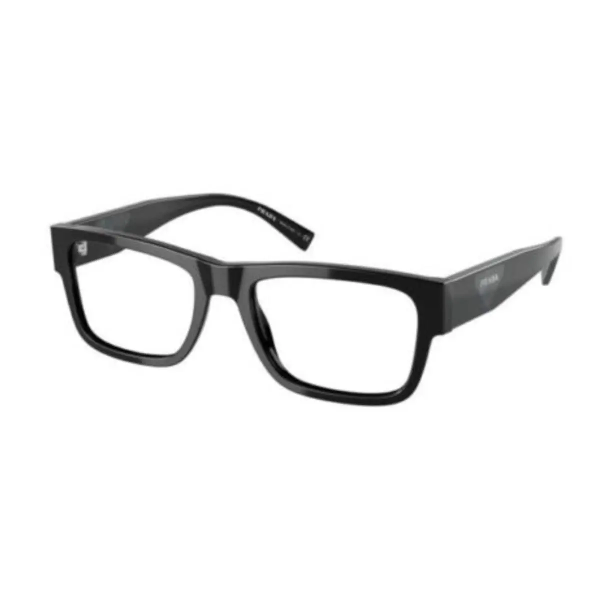 Prada Eyeglasses Vpr 15Y 1AB-1O1 54-19 145 Shiny Black Grey Marble Frames