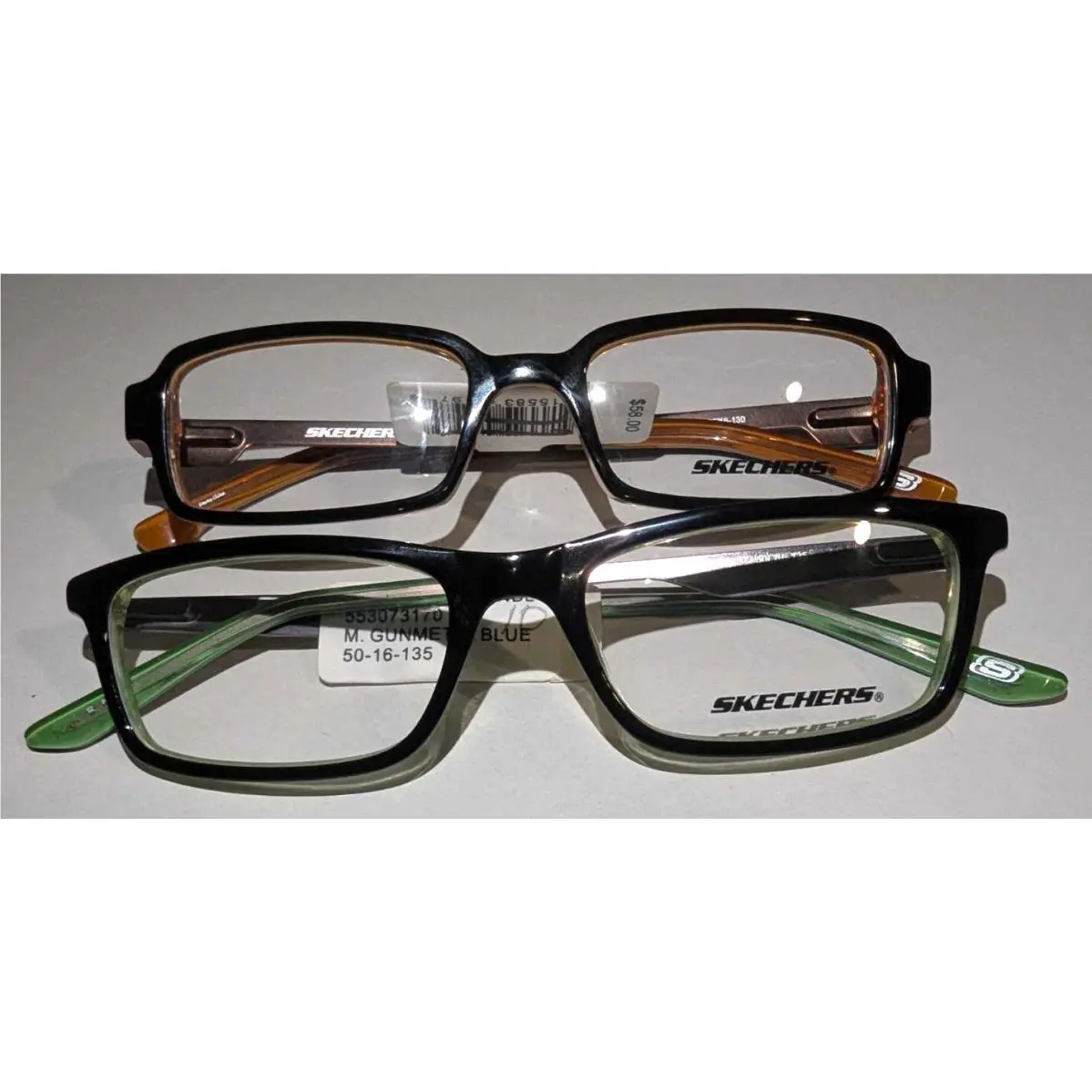 Skechers Skx RX Ready Brown M. Gunmetal Blue 2 Eyeglasses Combo Boys