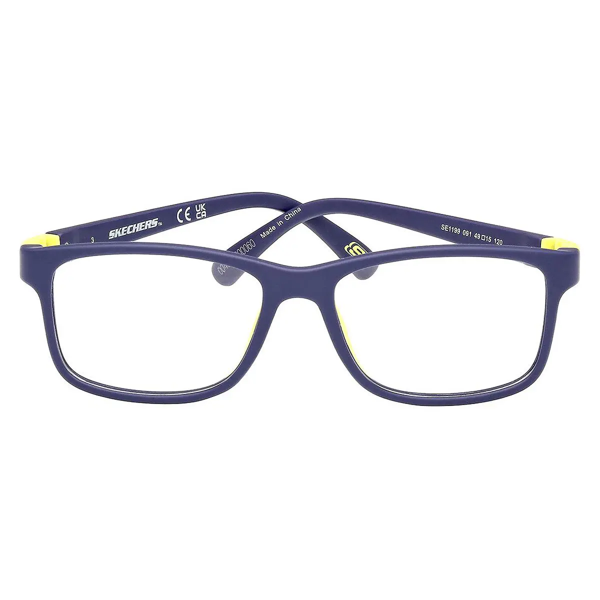 Skechers SE1199 Eyeglasses Kids Matte Blue Rectangle 49mm
