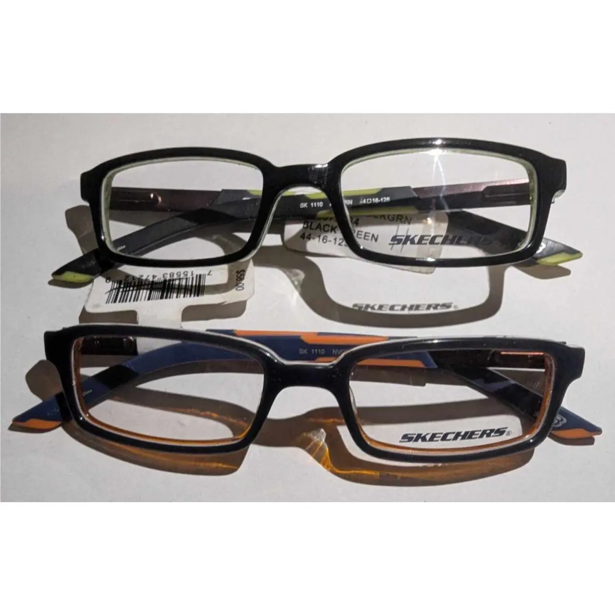 Skechers Sport RX Ready Navy / Ivory Black / Green 2 Eyeglasses Combo Boys