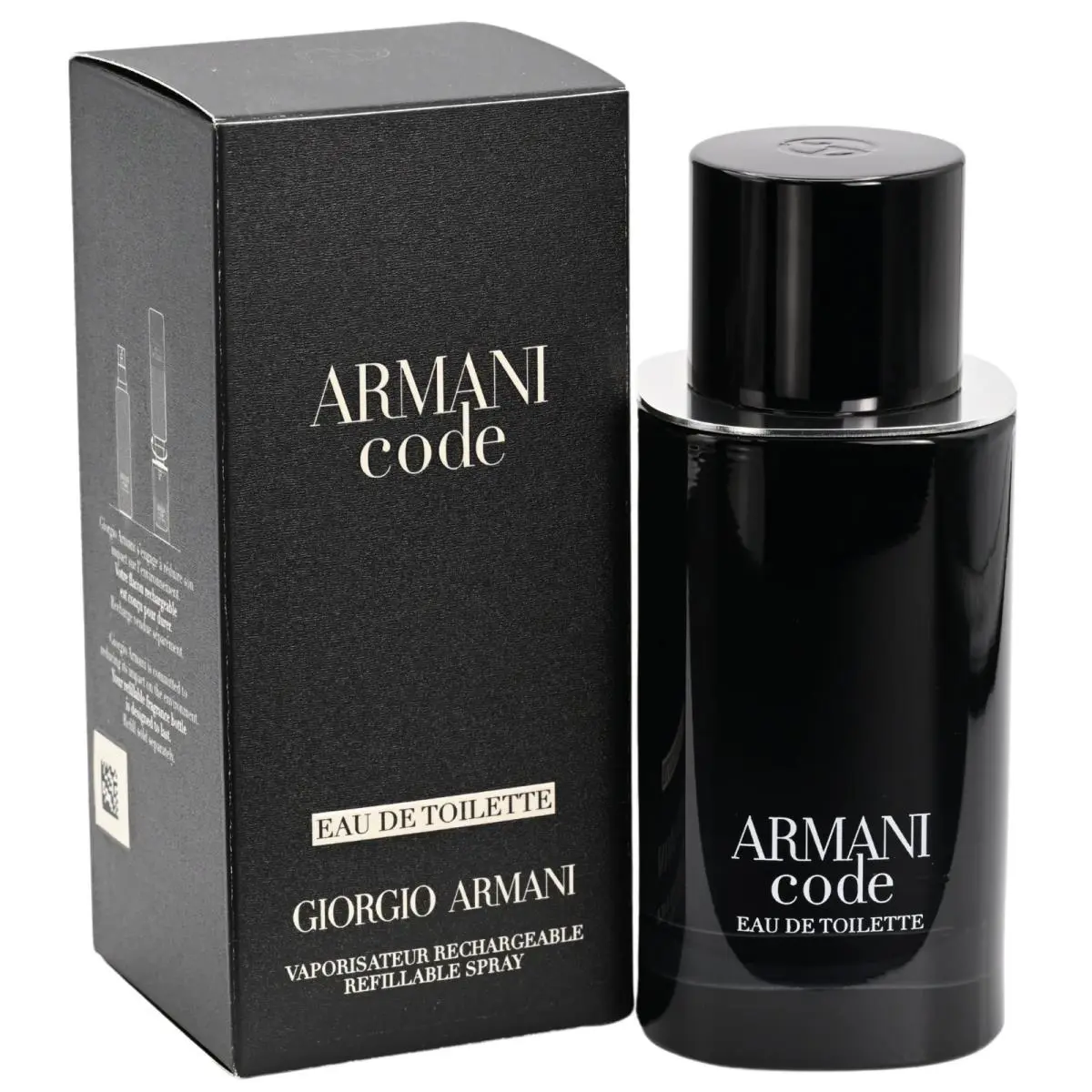 Armani Code Refillable by Giorgio Armani Cologne For Men Edt 2.5 oz