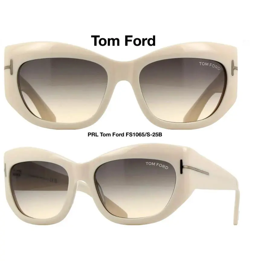 TF 1065 Brianna Women`s Sunglasses Multiple Colors FT 1065 25B (Ivory/Brown) by Tom Ford