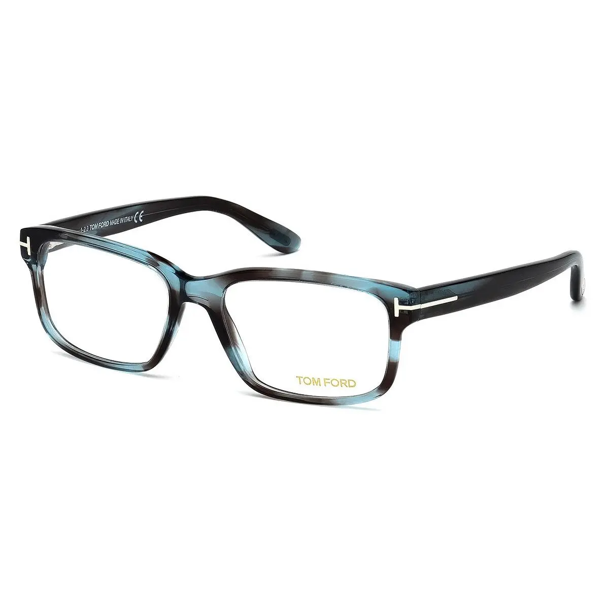 Tom Ford FT5313 086 Havana Turquoise / Clear Lens 55mm Eyeglasses TF5313