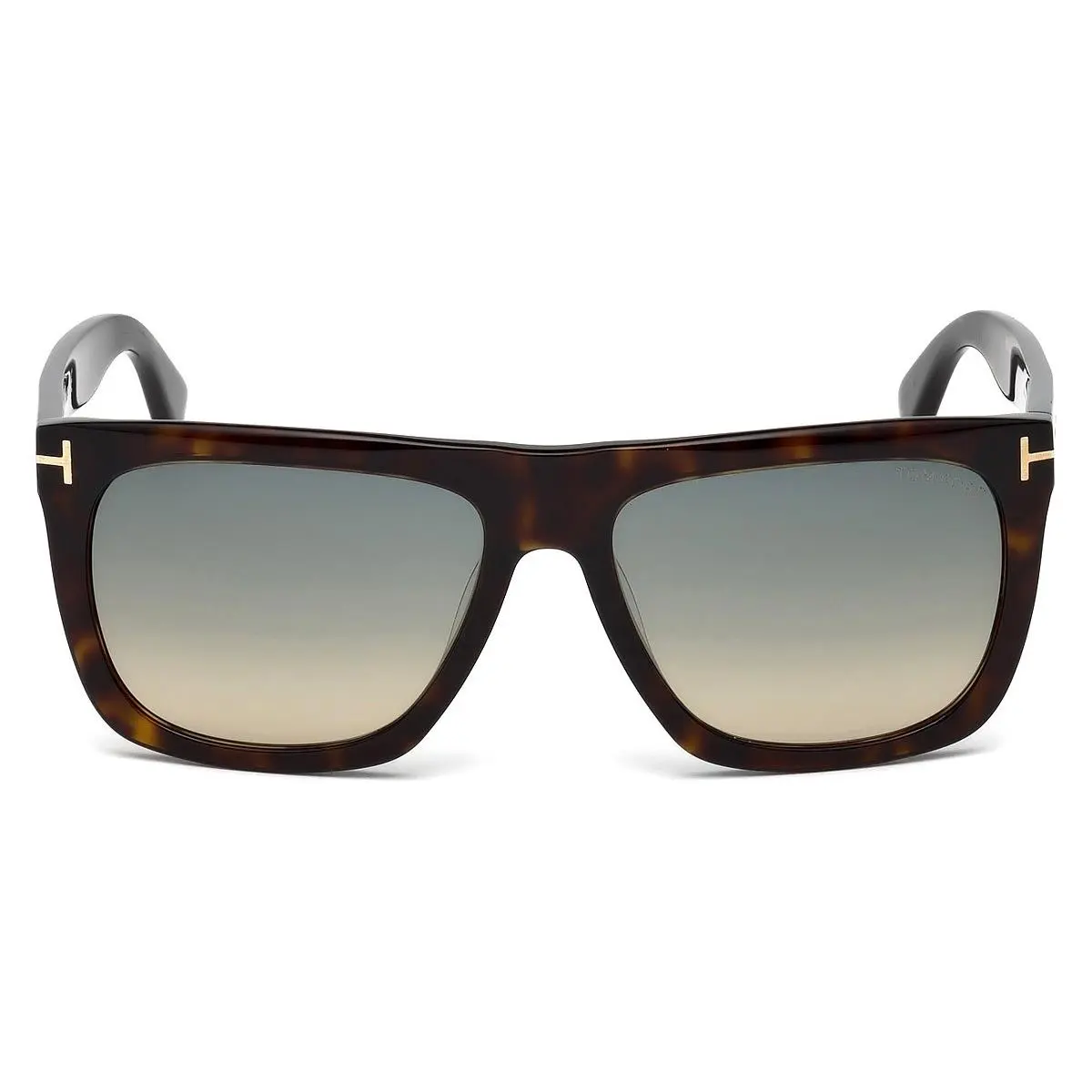 Tom Ford FT0513 Morgan Sunglasses Unisex Geometric 57mm - Frame: Brown, Lens: Blue
