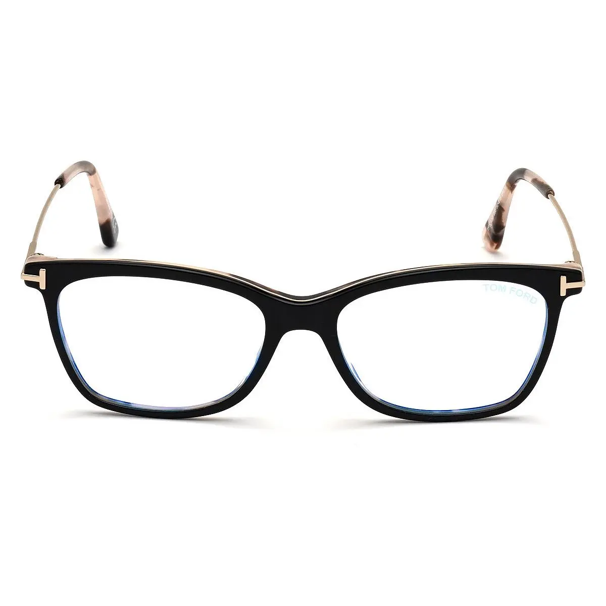 Tom Ford Women`s Cat-eye Blue Block 50mm Eyeglasses Frames Havana FT5712-B-005