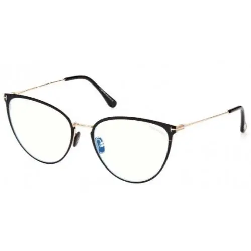 Tom Ford FT5840-B 001 Black/cat Eye Women`s Eyeglasses 56-18-140MM