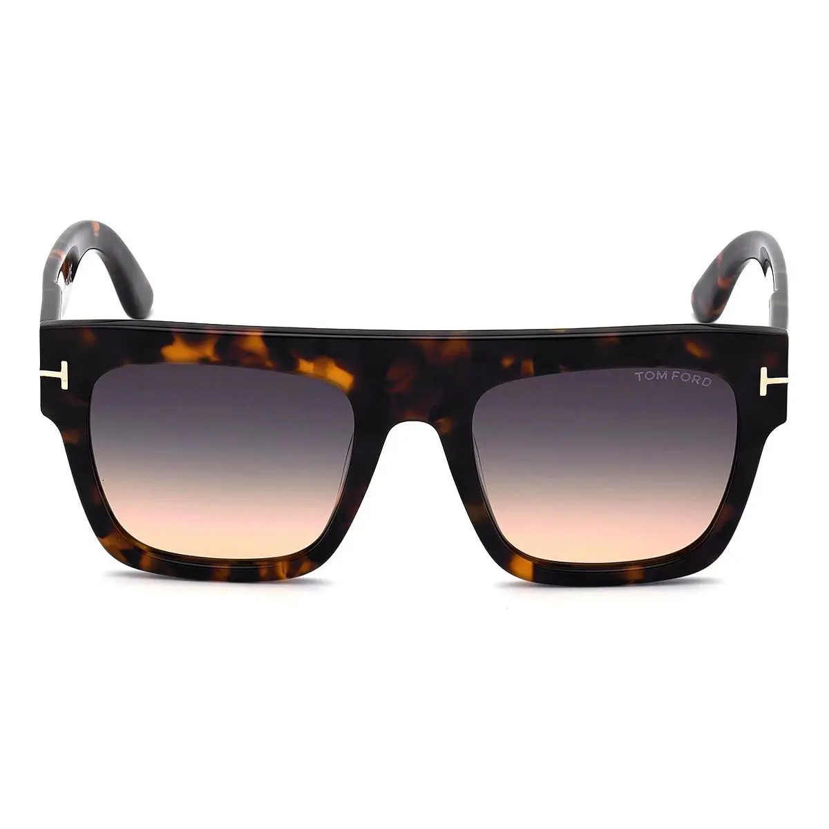 Tom Ford Renee FT0847 01B Shiny Black Grad Smoke Plastic 52 m Women`s Sunglasses