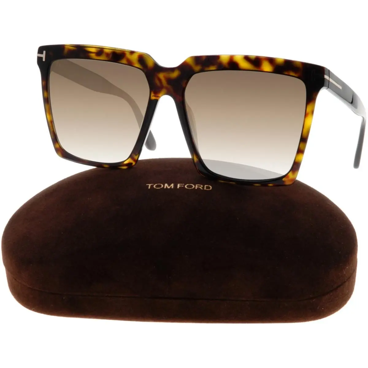 Tom Ford Sabrina Sunglasses FT0764 52H Havana/black Oversized Polarized TF 0764