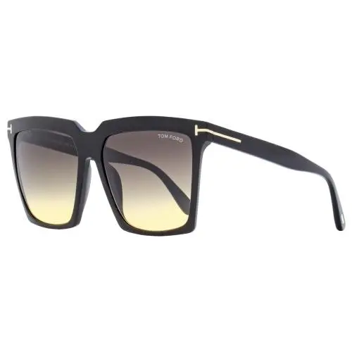 Square Sunglasses TF764 Sabrina-02 01B Black 58mm FT0764 by Tom Ford