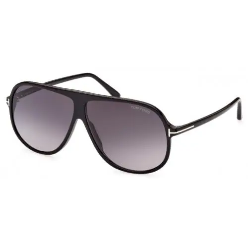 Tom Ford SPENCER-02 FT0998 01B Sunglasses Black Frame Gradient Smoke Lenses 62mm