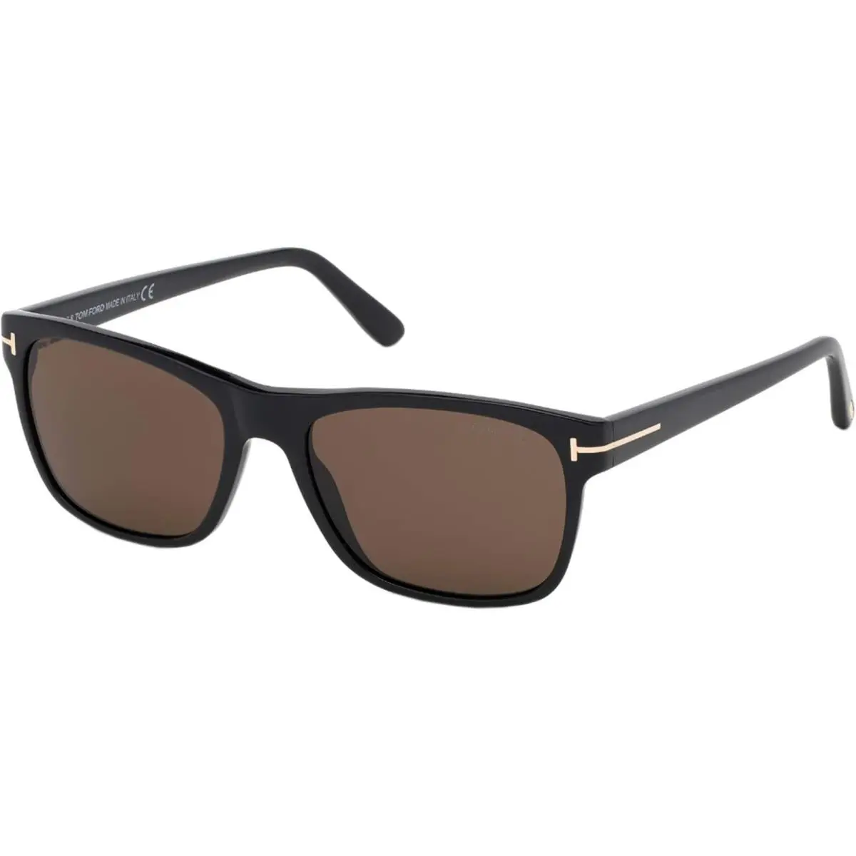 FT 0698 Giulio 01J Shiny Black Brown Men`s Sunglasses 59mm by Tom Ford