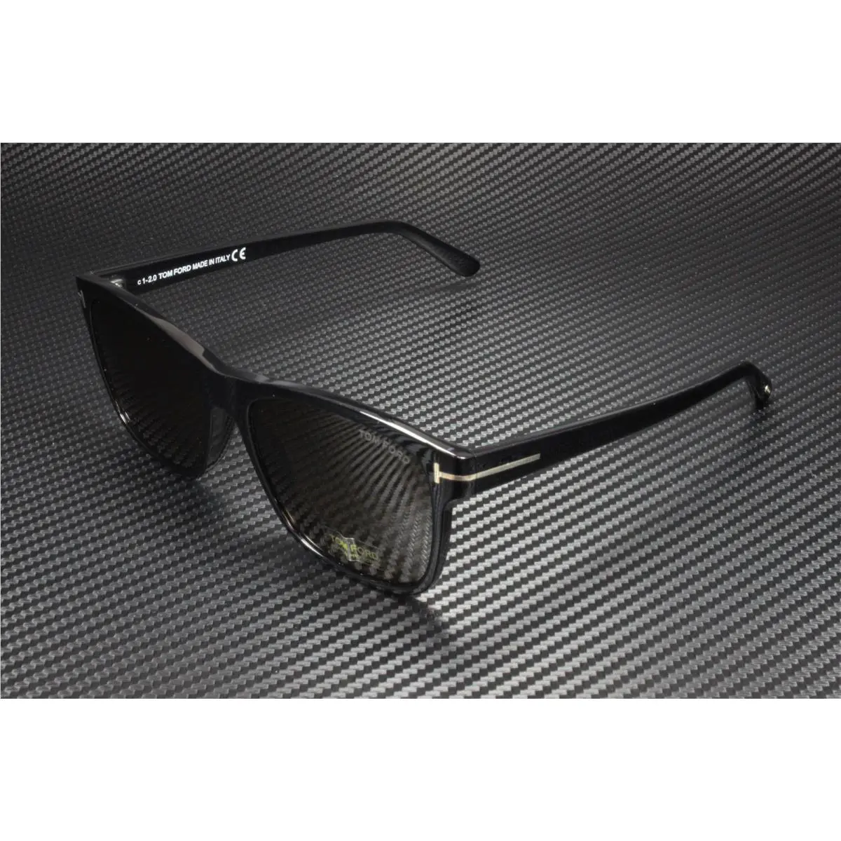 Tom Ford FT 0698 Giulio 01J Shiny Black Brown Men`s Sunglasses 59mm