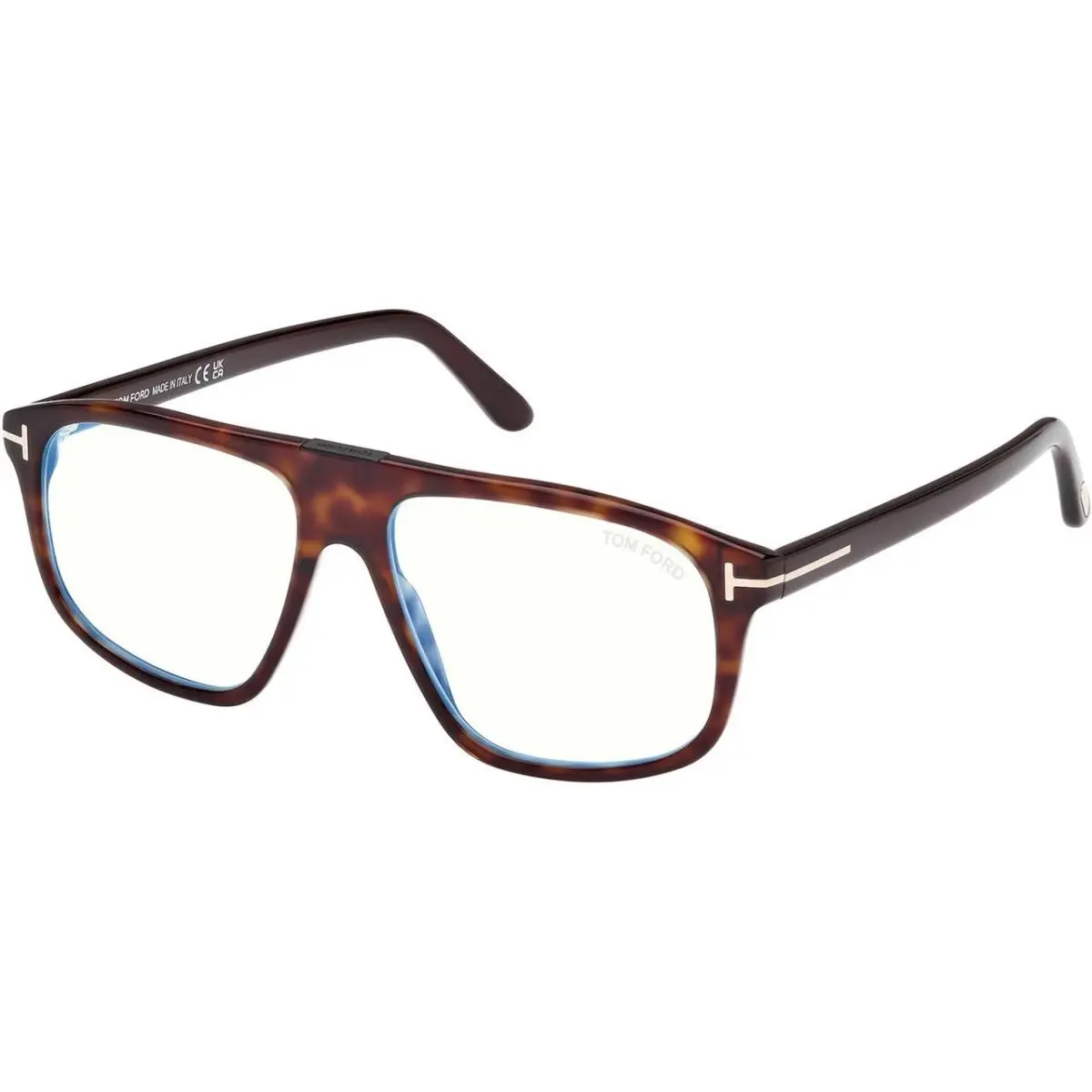 Tom Ford FT5901-B 052 Dark Havana/clear Blue Light Block 55MM