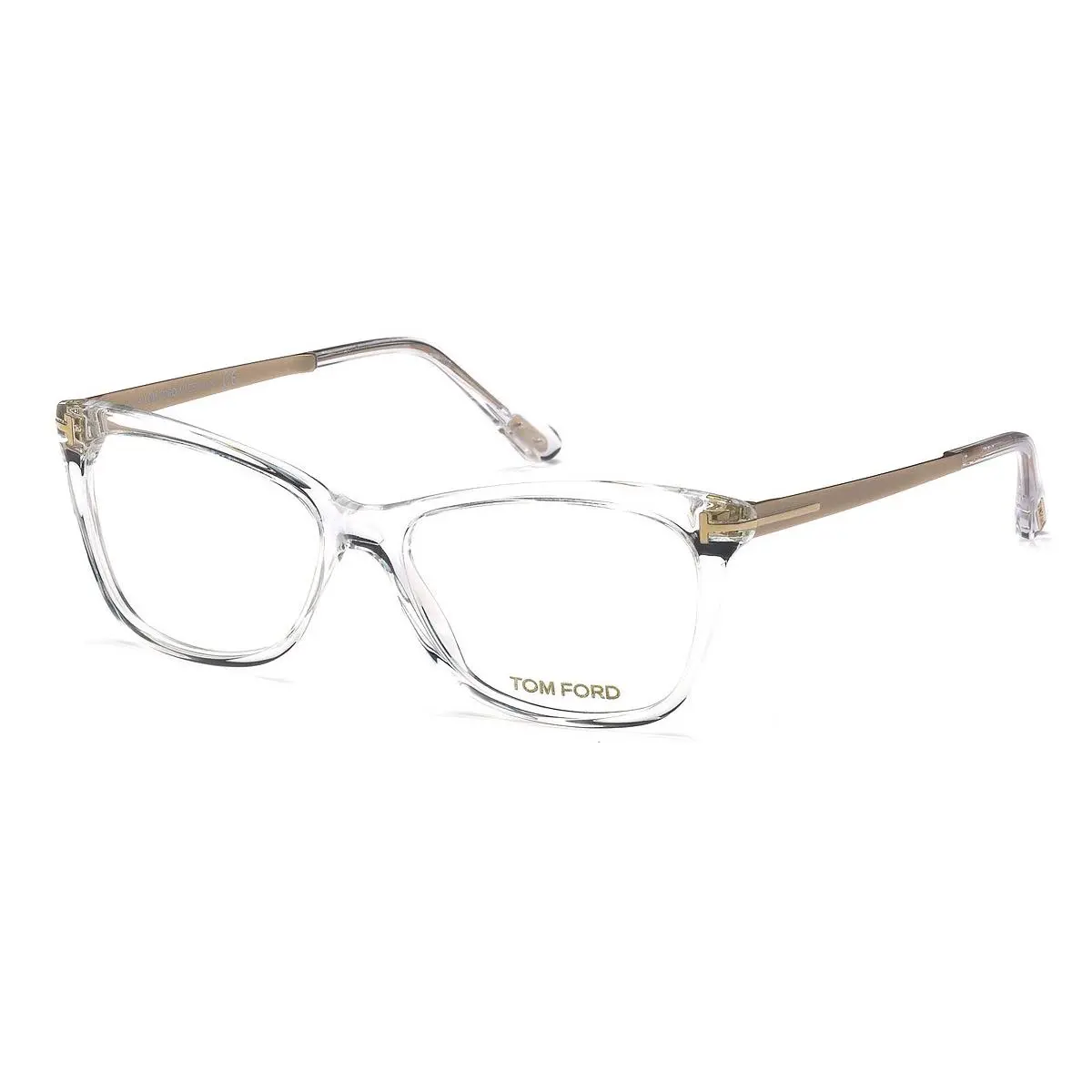 Tom Ford Women Geometric Eyeglasses FT5353 026 Crystal 54mm