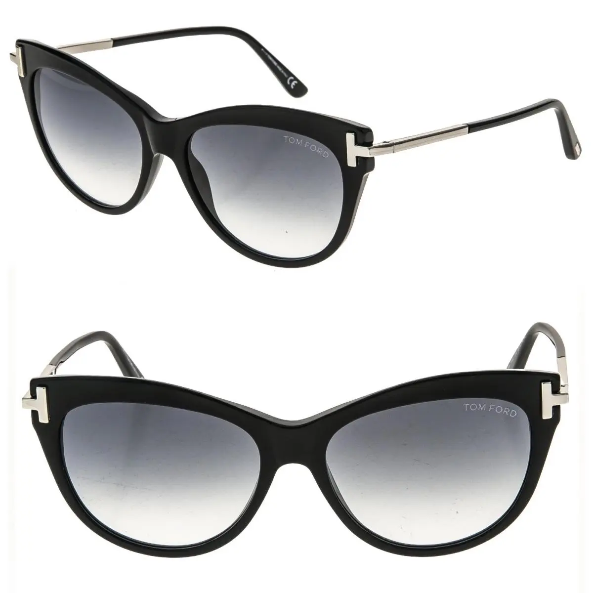 Kira TF821 01B Silver Black Metal Sunglasses 821 FT0821 by Tom Ford